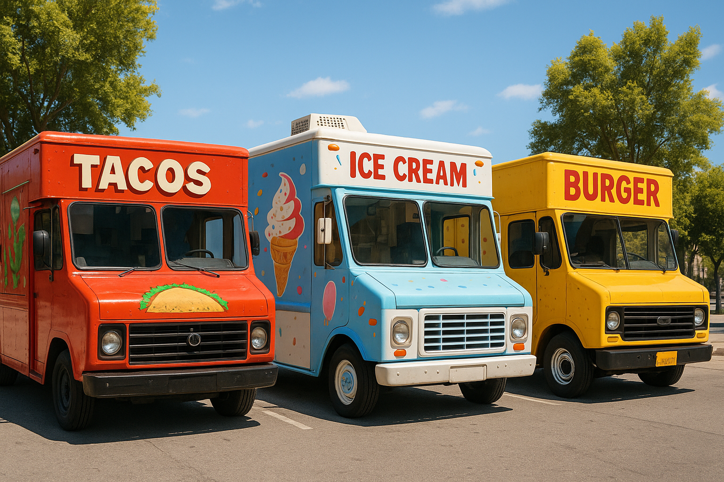 3 food trucks