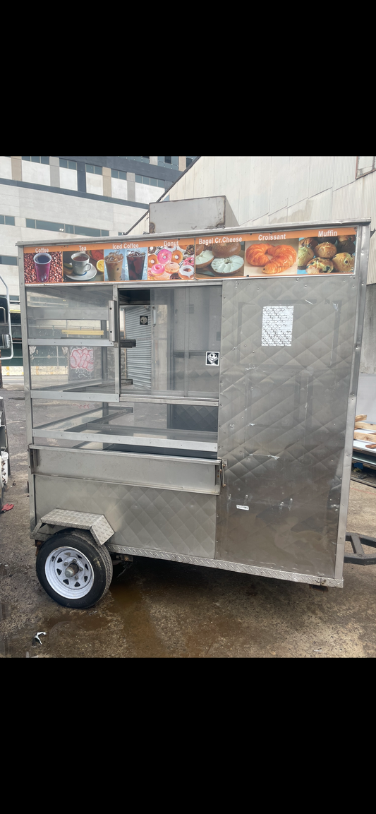 Empty coffee cart